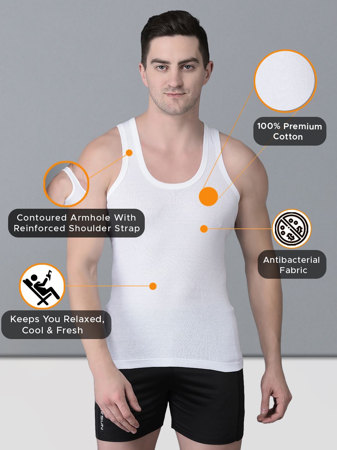 Mens Sleeveless Vest