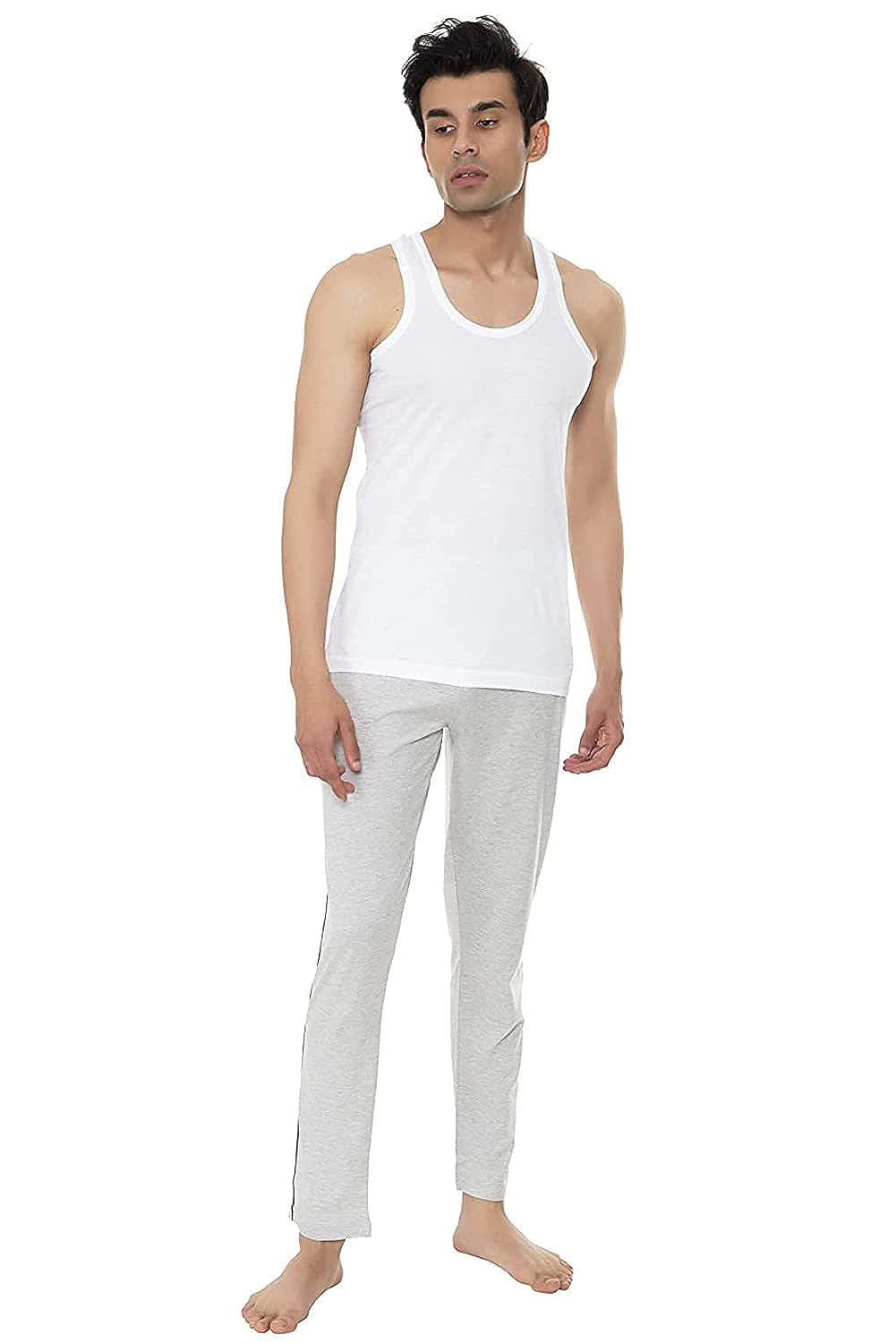 Amul Comfy Pack Of 2 Amul Vest Men Vest (White)